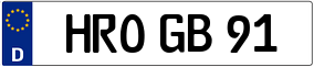 Trailer License Plate